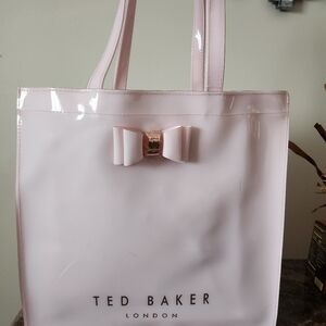 Ted Baker Light Pink Tote with Bow Accent EUC